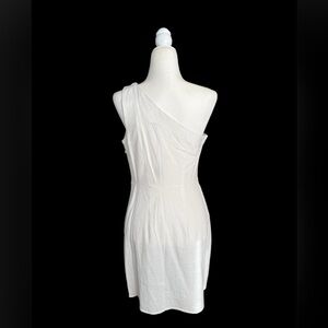 Linen One Shoulder Dress